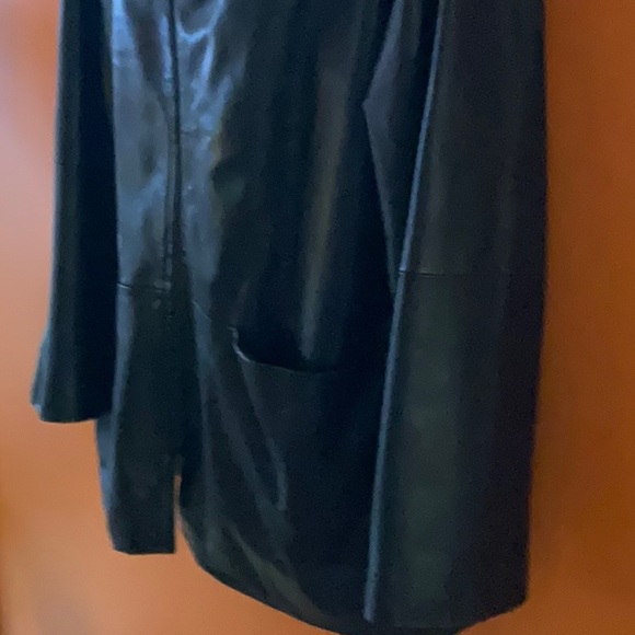 ADOLFO Black Leather Jacket sz XL - Picture 7 of 9